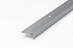 5 mm aluminium stair nosing outer corner silver LVT F5