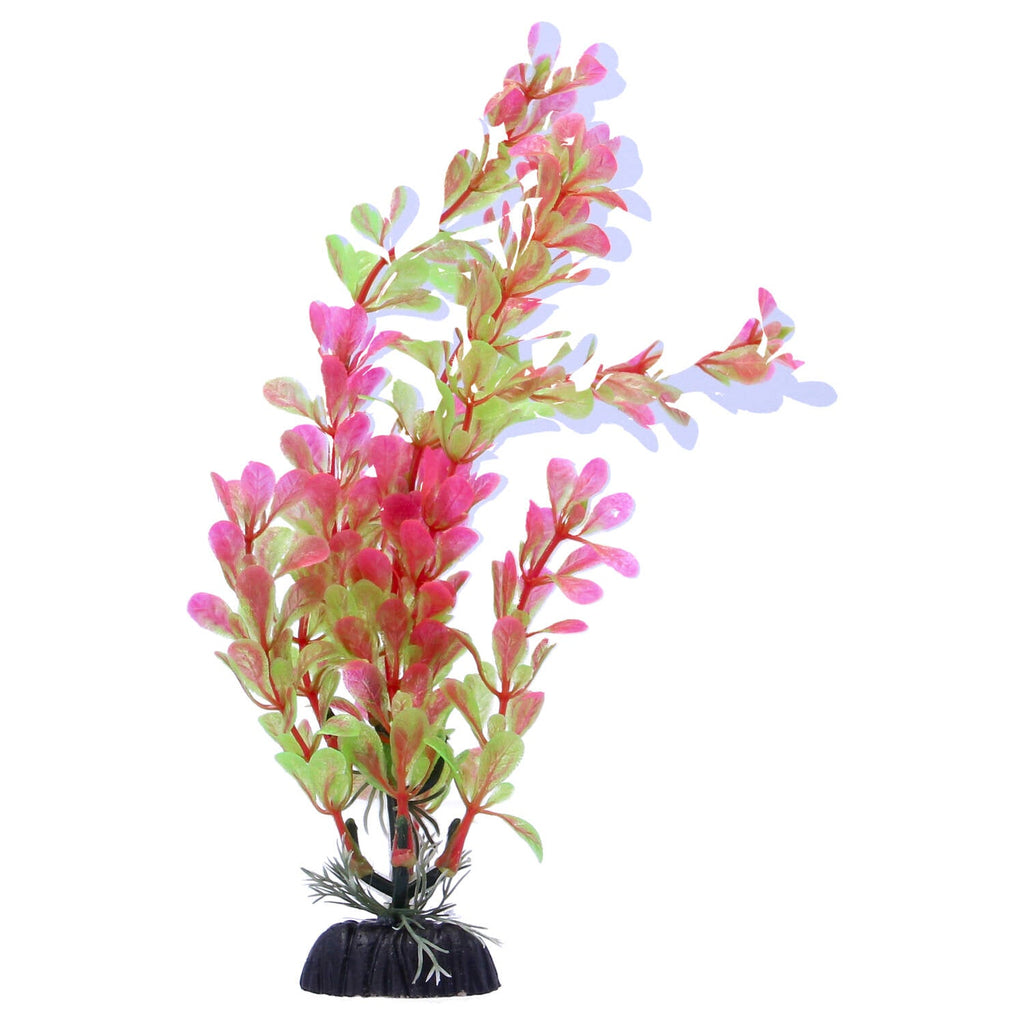 Multicoloured Plastic Aquarium Decoration Plants 10cm (Pack of 6)