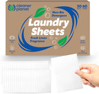 Unscented Laundry Detergent Sheets | Non Bio Unfragranced | 30 Pack