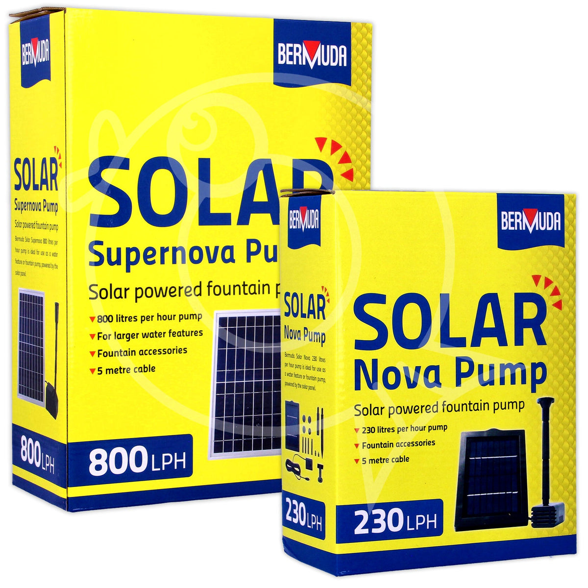 Bermuda Solar-Powered Pond Pumps: Nova & Supernova Models