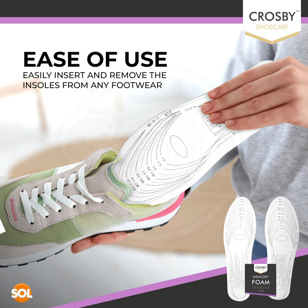 Memory Foam Insoles | Comfort Shoe Pads | 2 Pack