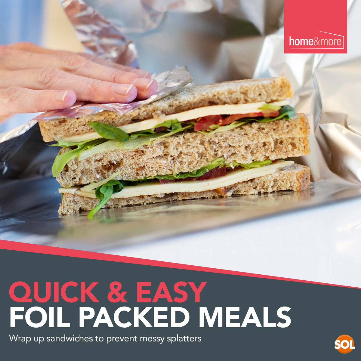 Tin Foil 8m x 29cm Non-Stick Aluminium | Wrapping BBQ | 12 Pack