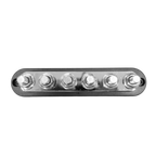 Exotronic 150A Black 6x M6 Stud Busbar with Cover