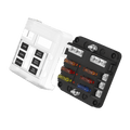 Exotronic 6 Blade Fuse Holder w/ Negative Bus Bar & Cover