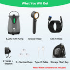 Dr.Prepare 5 Gallons (20L) Camping Shower with Water Pump