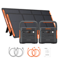 2 x Jackery Solar Generator 2000 v2 + 2 x SolarSaga 200W Portable Solar Panel