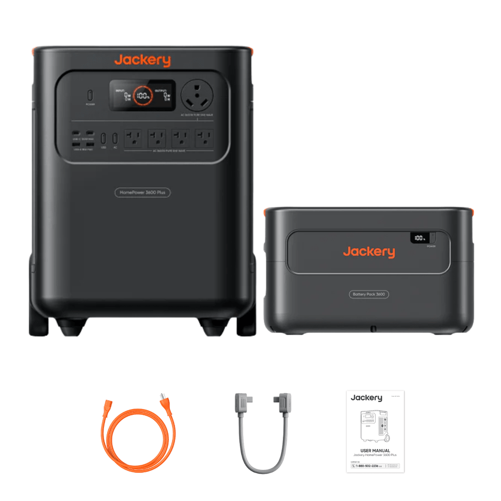 Jackery HomePower 3600 Plus Power Station + Battery Pack 3600 - Off Grid Stores