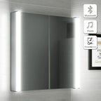 Revere LED Illuminated Mirror Cabinet - 654mm x 500mm