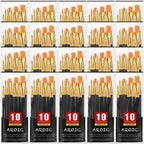 Acrylic Paint Brush Set, 20 Packs/200 pcs Nylon Hair Brushes - size: 200pcs-black
