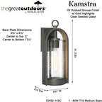Open Box - The Great Outdoors 72452-143C - Wall Sconces Outdoor Lighting