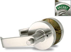 ADA Door Lock with Indicator in Satin Nickel Right-Handed