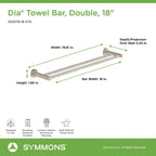 Open Box - Symmons 353DTB-18-BBZ - Towel Bar Bathroom Hardware