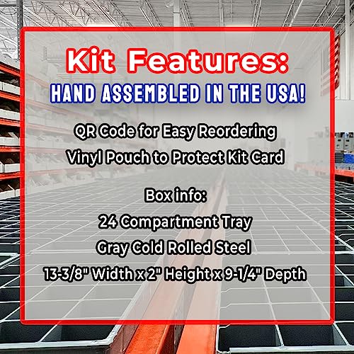 Metric Class 10.9 Hex Cap Flange Frame Bolts & Locking Flange Nuts Assortment Kit - 370 Pieces!