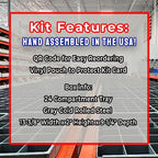 Metric Class 10.9 Hex Cap Flange Frame Bolts & Locking Flange Nuts Assortment Kit - 370 Pieces!