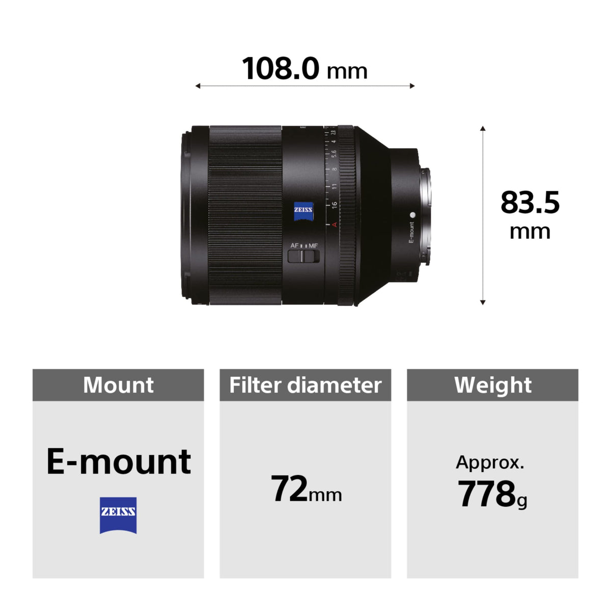 Certified Refurbished - SONY SEL50F14Z Interchangeable Lens Camera