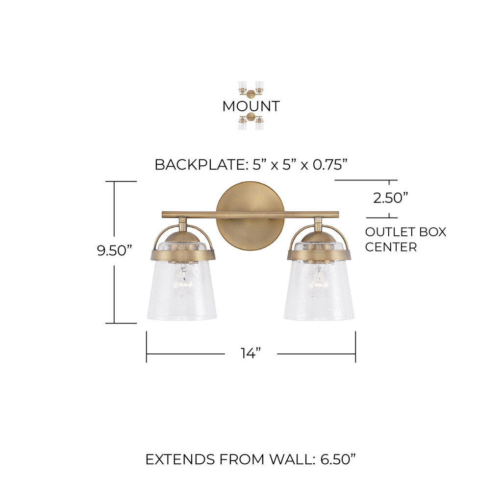 Open Box - Capital Lighting 147021AD-534 - Bathroom Fixtures Indoor Lighting