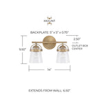 Open Box - Capital Lighting 147021AD-534 - Bathroom Fixtures Indoor Lighting