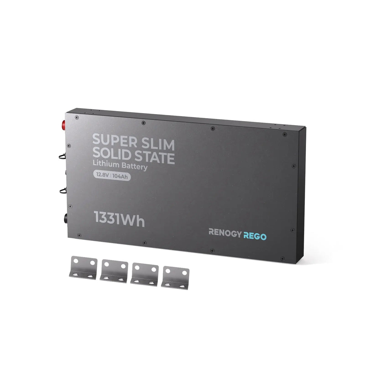 12V 104Ah Super Slim Lithium Iron Phosphate Battery | Rego Series