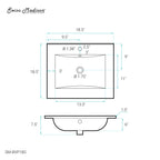 Open Box - Swiss Madison SM-VT319MB - Vanity Tops Bathroom Storage