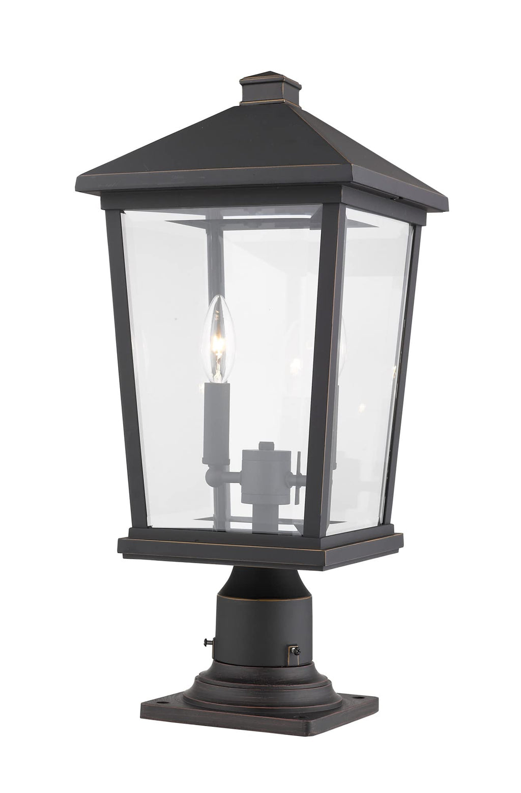 Open Box - Z-Lite 568PHBR-533PM-BK - Post Lights Outdoor Lighting