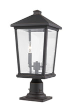 Open Box - Z-Lite 568PHBR-533PM-BK - Post Lights Outdoor Lighting