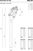 XLC Suspension Seatpost SP-S07 (Ø27.2 mm / 85–100 kg)