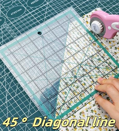 Quilting Rulers,5 Quilting Square Ruler(2.5", 5", 8.5", 10",12") - color: Dark Blue