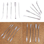 HEEPDD Stainless Steel Clay Sculpting Tools, 5 Piece Double Ended Set