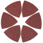 100pcs Triangle Sanding Pads Hook and Loop Sandpaper - style: 100pcs: 20pcs 40/60/80grit+15pcs120/180grit+10pcs 240grit