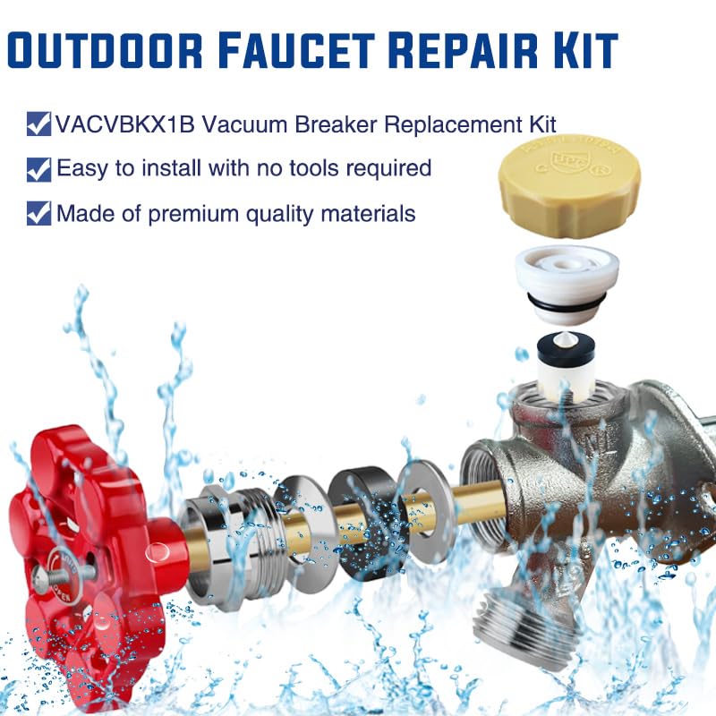 3 Pack Vacuum Breaker Repair Kit Replacement for VACVBKX1B - style: 3 Pack ASSE 1019-A Repair Kit