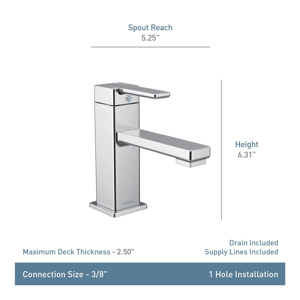Open Box - Moen S6710BL - Bathroom Sink Faucets Faucet