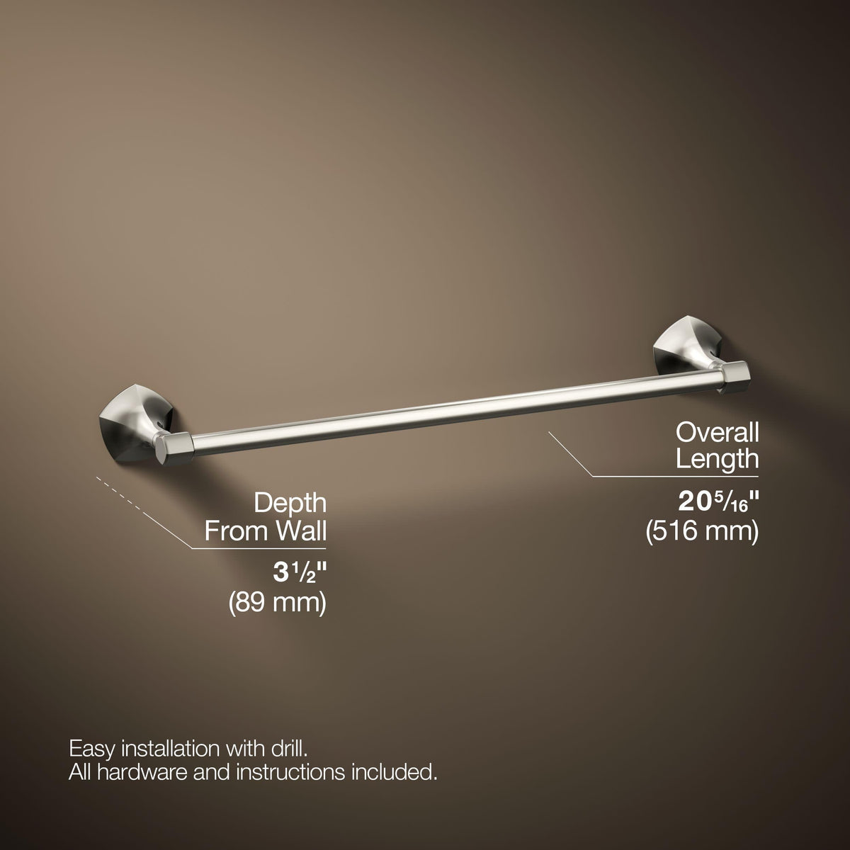 Open Box - Kohler K-27060-SN - Bathroom Hardware Bathroom Hardware and Accessories