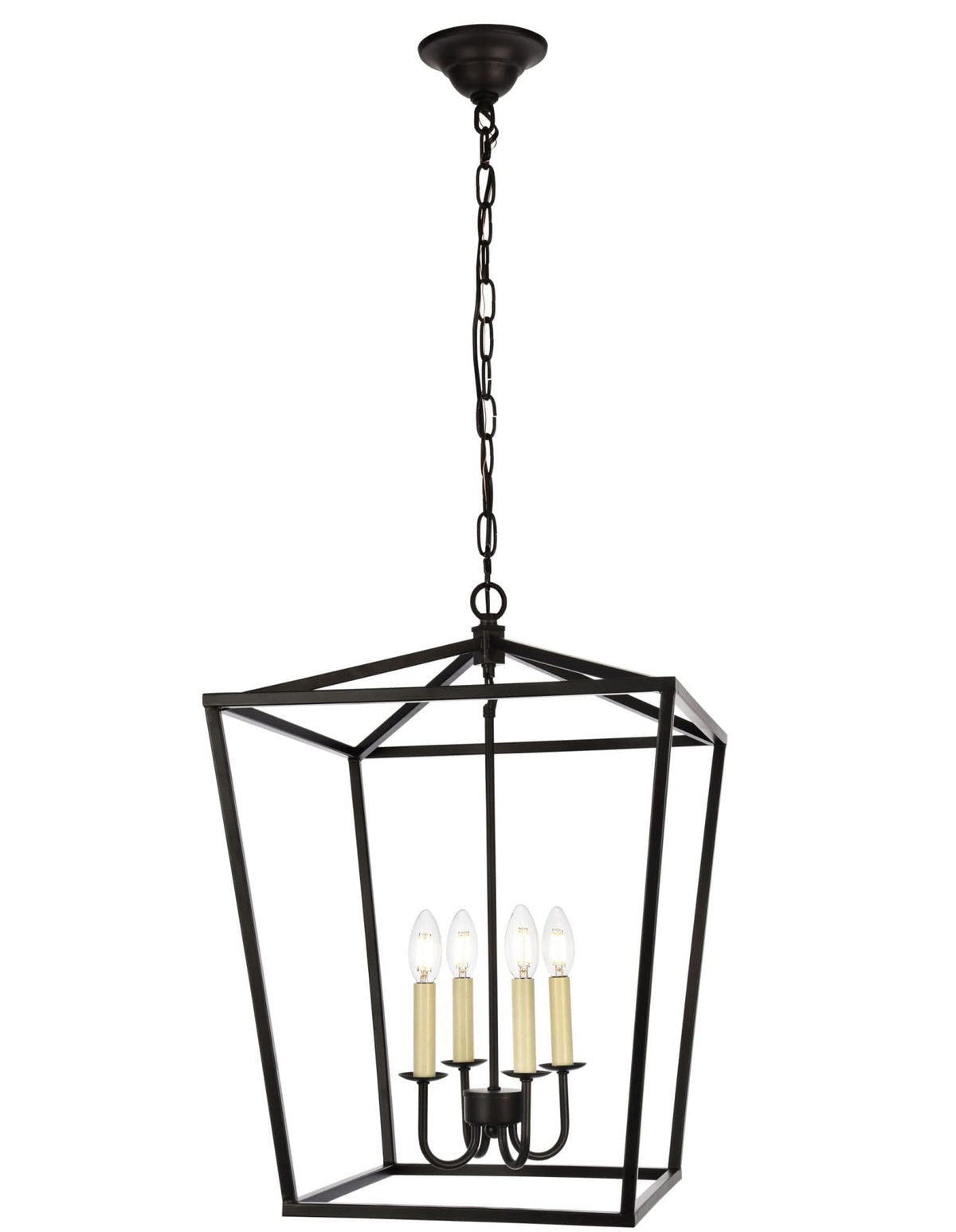 Open Box - Elegant Lighting LD6008D17BK - Pendants Indoor Lighting