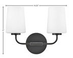 Open Box - Lark 853452BK - Bathroom Fixtures Indoor Lighting