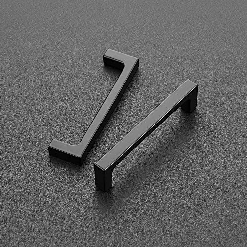 Ravinte Matte Black Square & Solid Cabinet Handles,3-3/4 Inch,15 Pack - size: 3-3/4 Inch Hole Center