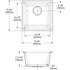 Open Box - Elkay ELX1616CN0 - Bar Sink Fixture