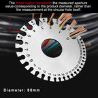 2 Pcs Stainless Steel Thickness Gauges Wire Gauge Measuring Tool - style: Round&Sheet