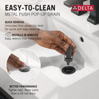 Open Box - Delta 5547HAR-BL-DST - Bathroom Sink Faucets Faucet