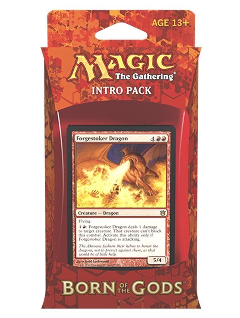 Magic the Gathering (MTG) Born of the Gods Intro Pack - Forgestoker Dragon - Red (Includes 2 Booster Packs)