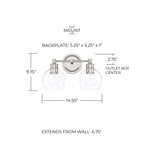 Open Box - Capital Lighting 121121PN-426 - Bathroom Fixtures Indoor Lighting
