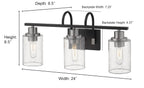Open Box - Millennium Lighting 3513-MB/BN - Bathroom Fixtures Indoor Lighting