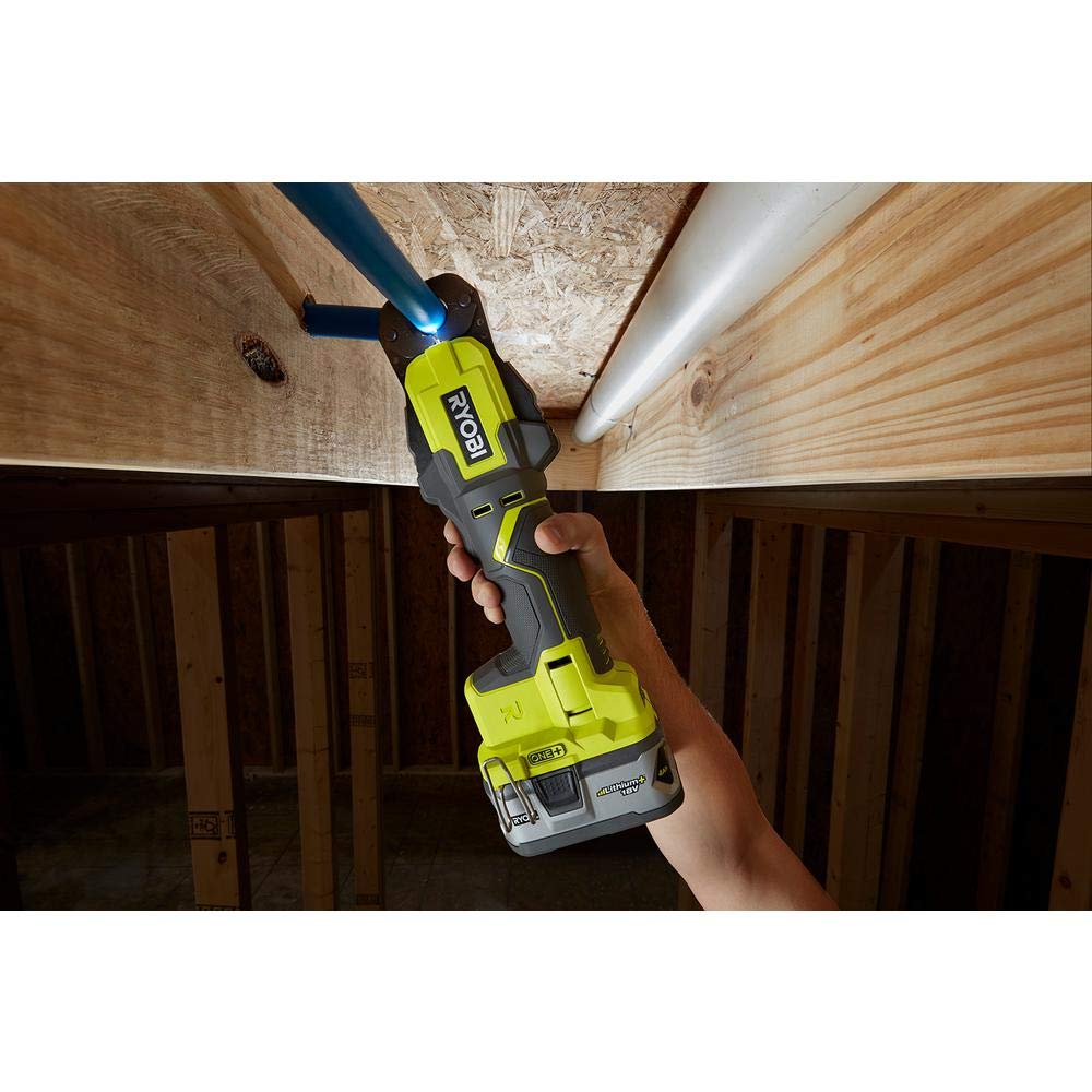 Open Box -  RYOBI P661 18-Volt ONE+ PEX Crimp Ring Press Tool (Tool Only)