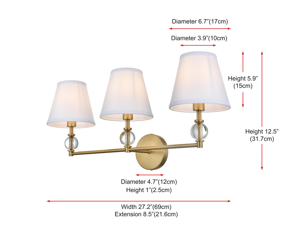 Open Box - Elegant Lighting LD7023W24SG - Bathroom Fixtures Indoor Lighting