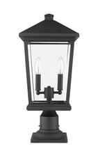 Open Box - Z-Lite 568PHBR-533PM-BK - Post Lights Outdoor Lighting