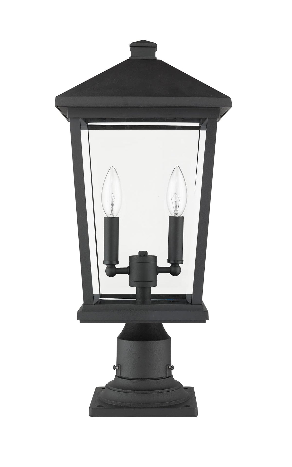 Open Box - Z-Lite 568PHBR-533PM-BK - Post Lights Outdoor Lighting