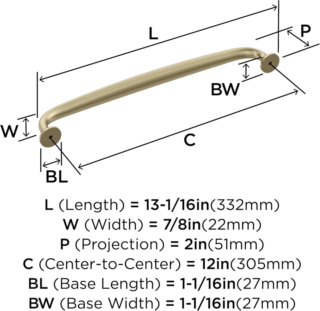 Open Box - Amerock BP54055BBZ - Pulls Cabinet Hardware