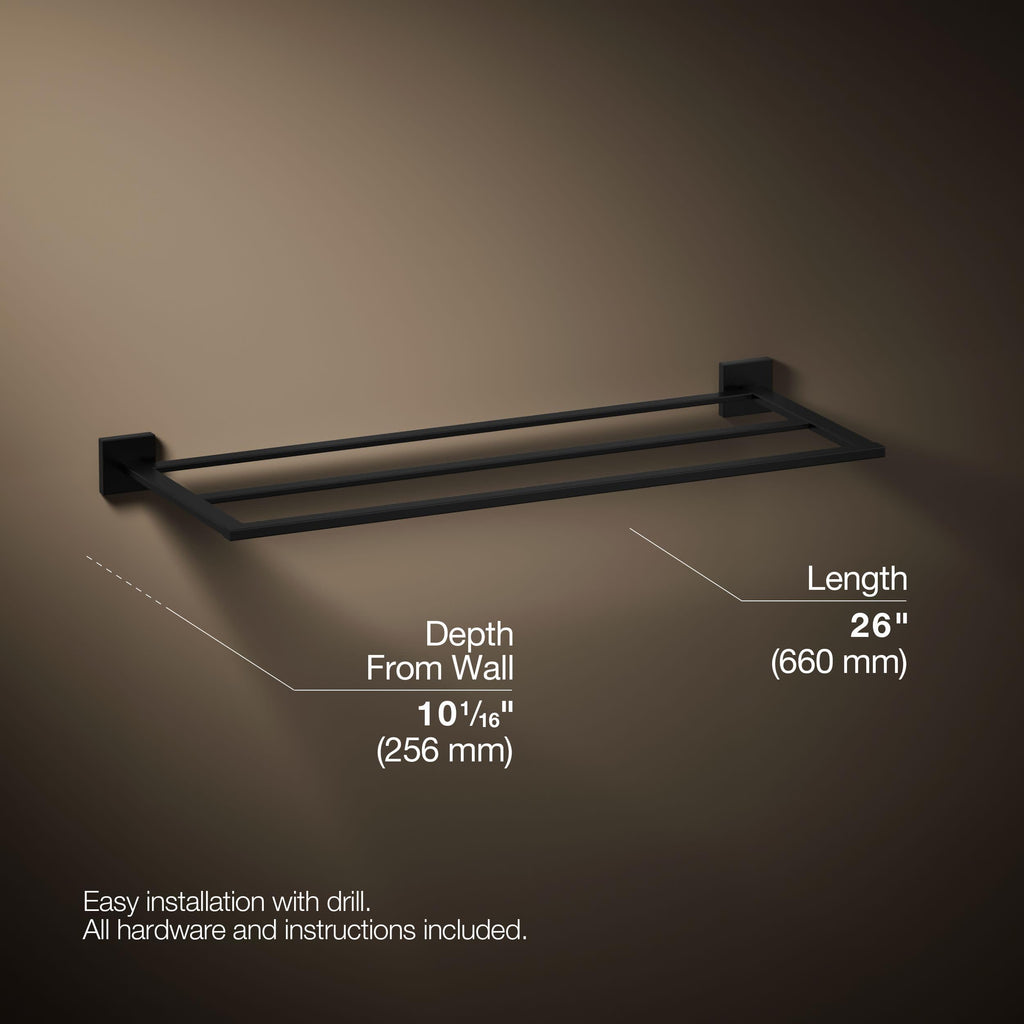 Open Box - Kohler K-23299-BL - Towel Rack Bathroom Hardware