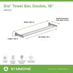 Open Box - Symmons 353DTB-18-BBZ - Towel Bar Bathroom Hardware