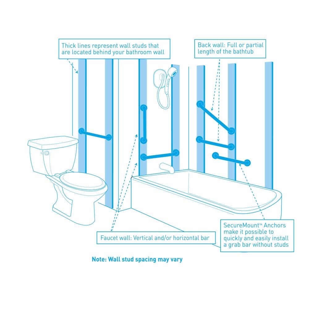 Open Box - Moen YG0812BL - Grab Bar Accessory