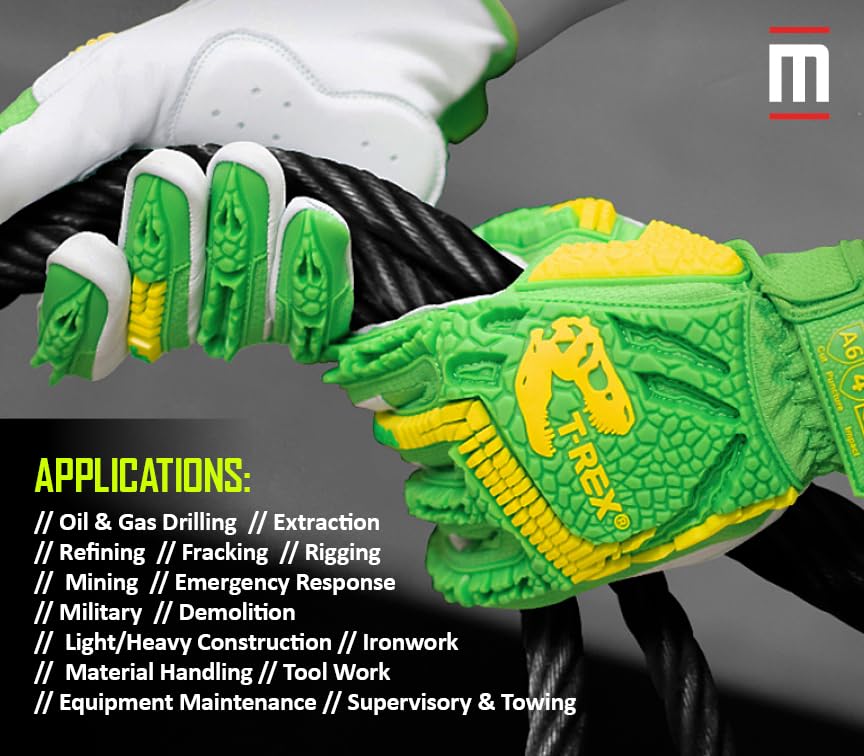 MAGID TRX743 ANSI A6 Cut-Resistant Windstorm Series® Hi-Vis Impact Gloves, 72 Pairs, Size 7/Small - size: 7/S, style: 72 Pairs